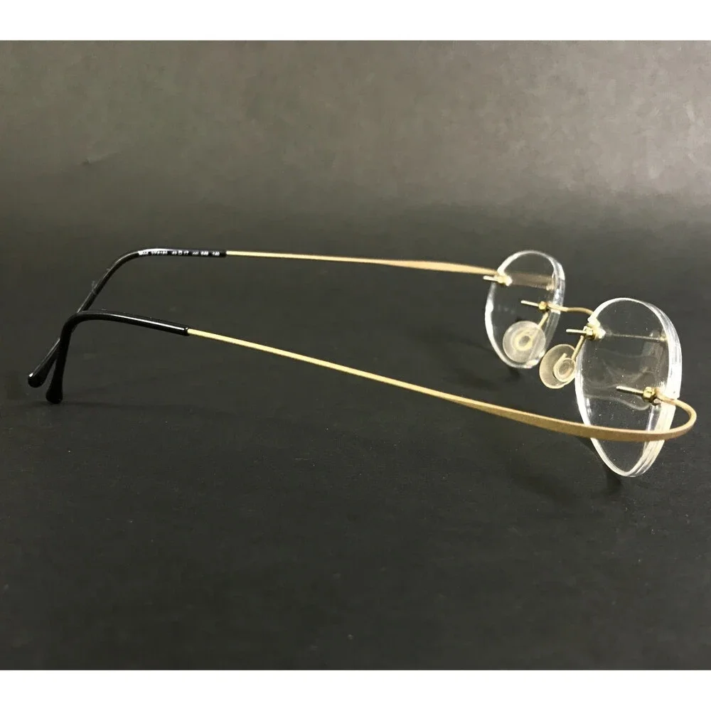Vintage Fila Eyeglasses Frames Mod. VF8185 col. 648 Titanium Flex Gold 49-17-140
